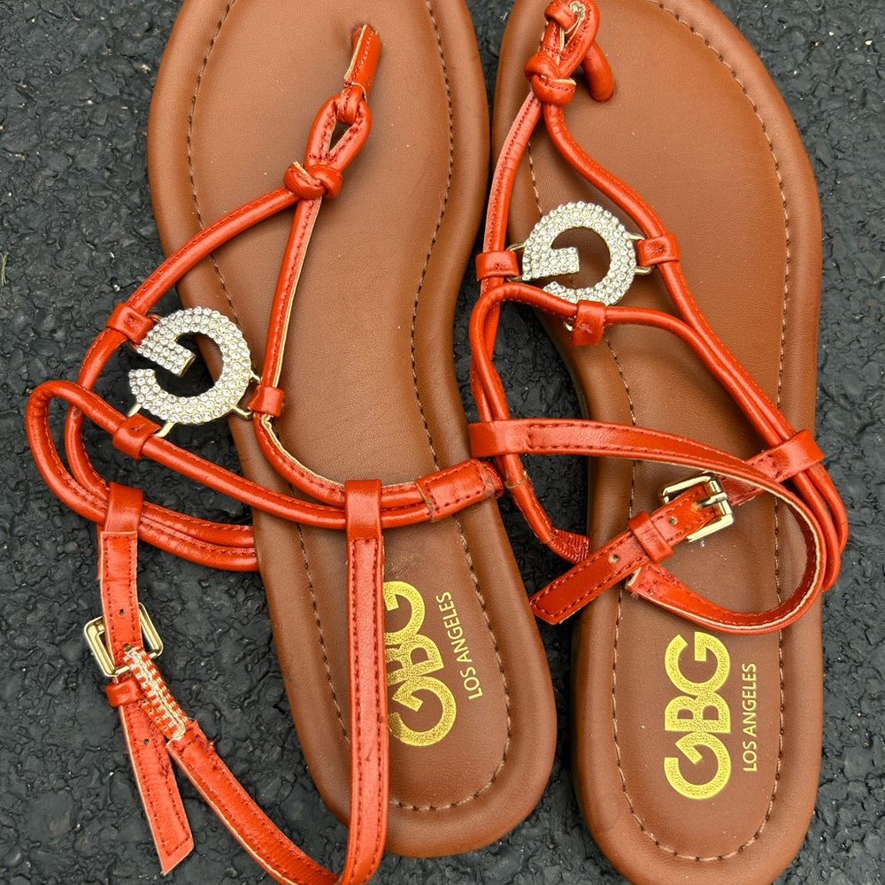 GBG Los Angeles Women's Vibrant Red Sandals